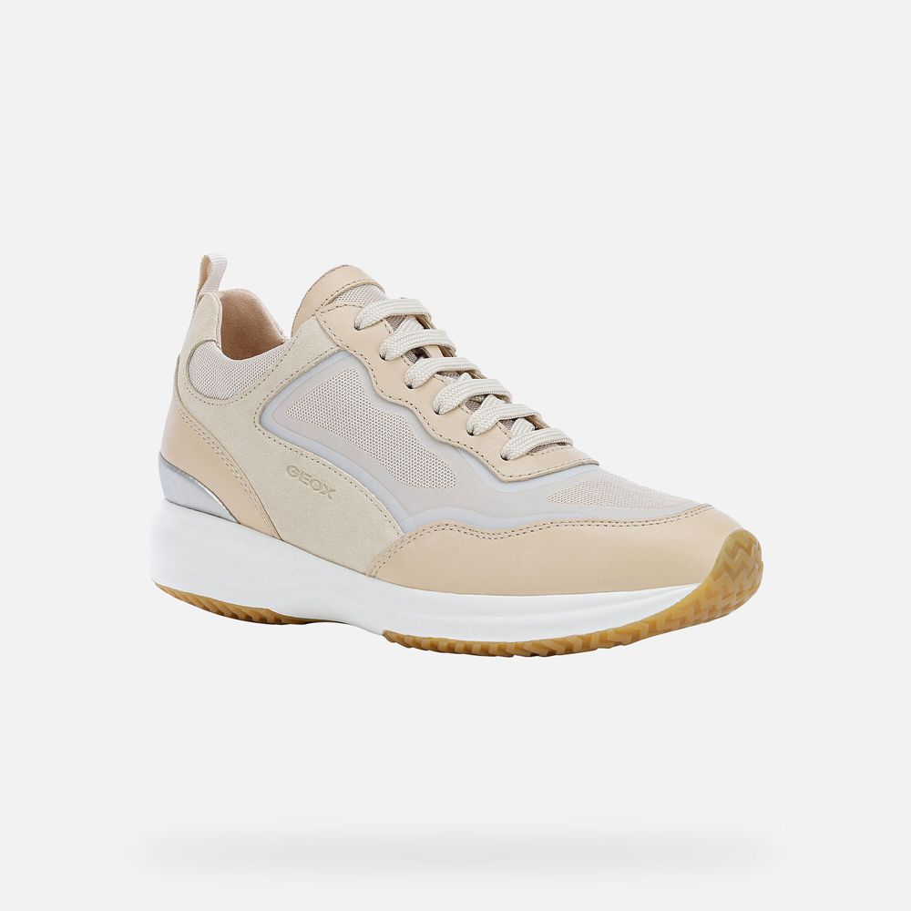 Geox Bayan Spor Ayakkabı Bej Rengi - Happy - QYP-648951